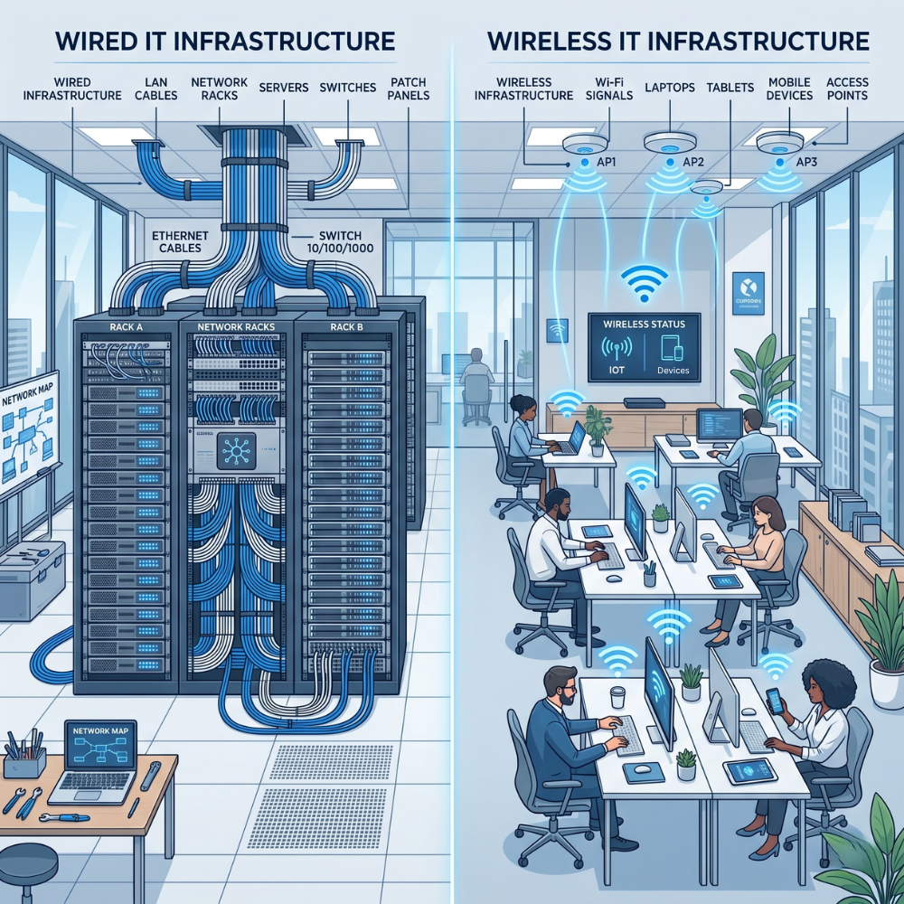 Wired vs Wireless IT Infrastructure: Which is Best for Your Business?